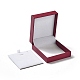 Wood Cover with PU Leather Jewelry Packaging Boxes(CON-M009-03)-2