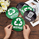 6Stück 2 Stile PVC-Müll-Recycling-Müllschild-Aufkleber(DIY-WH0043-40)-3