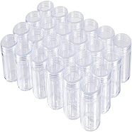 Column Plastic Bead Containers, Clear, 39x50mm, 24pcs/set(CON-BC0003-03)