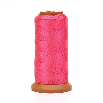 Polyester Threads, for Jewelry Making, Hot Pink, 0.25mm, about 874.89 yards(800m)/roll