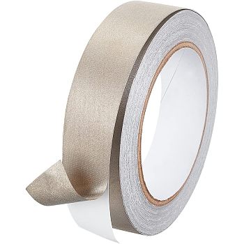 Conductive Fiberglass Fabric Adhesive Tape, for EMI Shielding, RF Blocking, Laptop Cellphone LCD Cable Wire Harness Wrapping, Silver, 30x0.1mm, 20m/roll