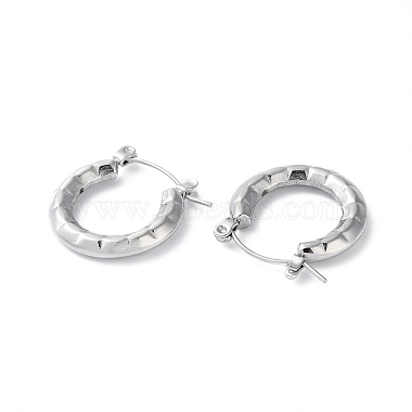 304 Stainless Steel Hoop Earrings(STAS-Z052-11P)-2