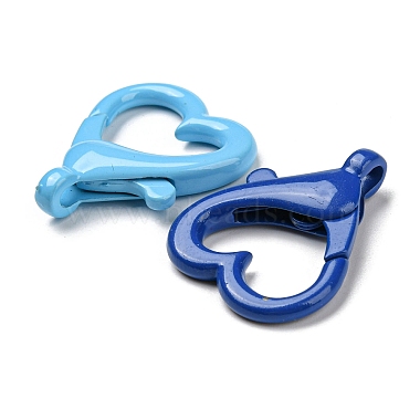 (Defective Closeout Sale: Slight Peeling) Spray Painted Eco-Friendly Alloy Lobster Claw Clasps(PALLOY-XCP0001-96)-3