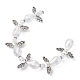Angel Fairy Shape Electroplate Transparent Glass Beads Strands(AJEW-JB01181-01)-2