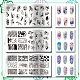 ステンレススチール DIY ネイルアート テンプレート(MRMJ-WH0092-054)-3