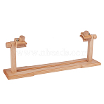 Adjustable Embroidery Frame Hoop Stand Holder, Beech Wood Easy Operation Cross Stitch Supplie, BurlyWood, 58x12x18.5cm, Packing: 60.5x13.5x5.5cm(TOOL-WH0021-54)