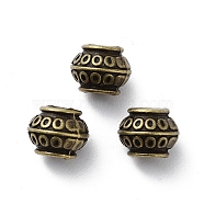 Tibetan Style Alloy Beads, Rondelle, Cadmium Free & Lead Free, Antique Bronze, 8.5x6.5mm, Hole: 3.5mm(X-FIND-Q094-38AB)