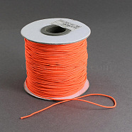 Round Elastic Cord, with Nylon Outside and Rubber Inside, Orange Red, 2mm, about 43.74 yards(40m)/roll(EC-R001-2mm-018A)