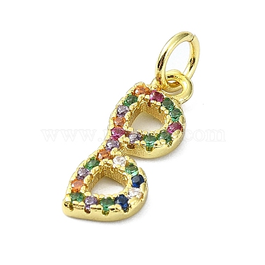 pendentifs en laiton zircon cubique micro pavé coloré(KK-H475-10G)-2