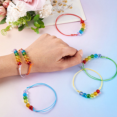 6 St&uuml;ck Glasperlenarmb&auml;nder(BJEW-TAC0038)-7