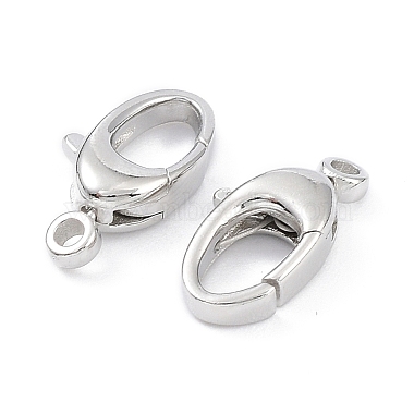 Rhodium Plated 925 Sterling Silver Swivel Clasps(STER-K173-23P)-2