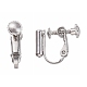 Brass Screw Clip-on Earring Converters Findings(X-KK-N229-01C)-3
