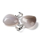 Natural Grey Agate Charms(HEAR-PW0001-057-18)-3