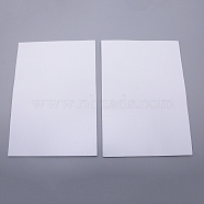 Sponge EVA Sheet Foam Paper Sets, With Double Adhesive Back, Antiskid, Rectangle, White, 30x21x0.2cm(AJEW-WH0017-47B-01)