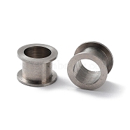 303 Stainless Steel Beads, Column, Stainless Steel Color, 8x5.5mm, Hole: 5.5mm(STAS-Q302-23F-P)