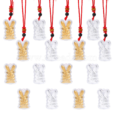 Red Rabbit Plastic Necklaces