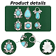 Elite 12Pcs 6 Style Synthetic Turquoise Pendants(FIND-PH0005-12)-7