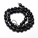 Dyed Natural Black Agate Nuggets Beads Strands(G-J335-05)-2