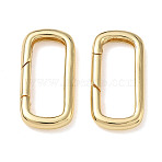 Brass Spring Gate Clasps
, Retangle, Real 18K Gold Plated, 28x14x3.5mm(KK-CBA50B0-33G)