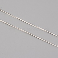 Iron Ball Chain, Baking Varnish, Unwelded, White, 2~2.5mm(CH-TAC0002-01K)