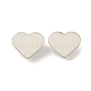 Alloy Slide Charms, Cadmium Free & Nickel Free & Lead Free, Heart, Platinum, 17x20x8mm, Hole: 6x5mm(FIND-Z056-01P)