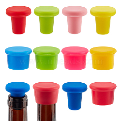 Olycraft Silicone Bottle Stopper Sets, Column, Mixed Color, 24x34mm(SIL-OC0001-16)