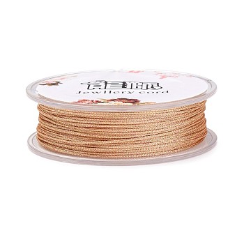 Polyester Metallic Thread, Sandy Brown, 1mm, about 32.8 yards(30m)/roll