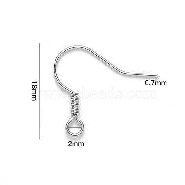 304 Stainless Steel Earring Hooks(X-STAS-S111-002)-3