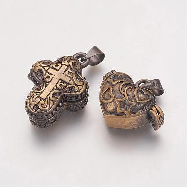 Brass Prayer Box Pendants(KK-G189-M1)-2