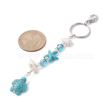 Dyed Synthetic Turquoise Pendant Decorations(HJEW-JM01493-01)-2