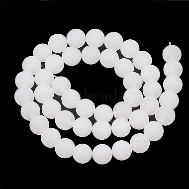 Natural White Jade Beads Strands(G-T106-321)-3