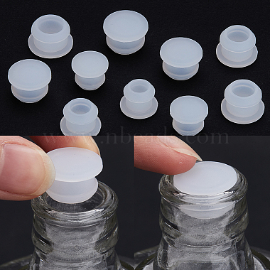 Gorgecraft 24pcs 4 estilo tapón de sellado de botella de silicona(AJEW-GF0008-11D)-5