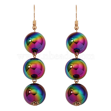 Colorful Round Plastic Earrings