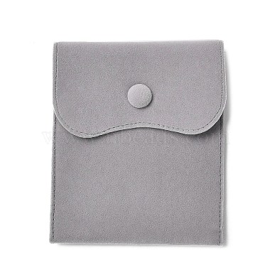 Light Grey Rectangle Velvet Bags