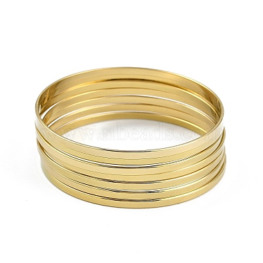 Flat 201 Stainless Steel Bangles