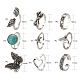 9Pcs 9 Style Adjustable Alloy Finger Rings(RJEW-LS0001-15AS)-3