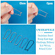 30Pcs 5 Colors Ion Plating(IP) 304 Stainless Steel Hoop Earrings Findings(STAS-UN0049-76)-5