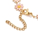 Enamel Daisy Link Chain Necklace(NJEW-P220-01G-05)-4