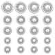 WADORN 4 Style Zinc Alloy Shank Buttons(BUTT-WR0001-06P)-1