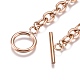Unisex 304 Stainless Steel Cable Chain Bracelets(X-BJEW-P245-39RG)-3