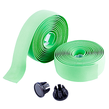 EVA Non-slip Band, Plastic Plug, Bicycle Accessories, Lawn Green, 29x3mm 2m/roll, 2rolls/set
