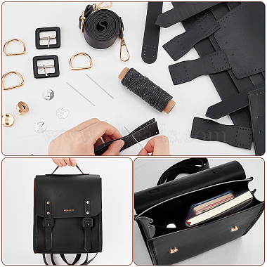 kits de mochilas para coser de cuero pu diy(DIY-WH0297-23B)-3