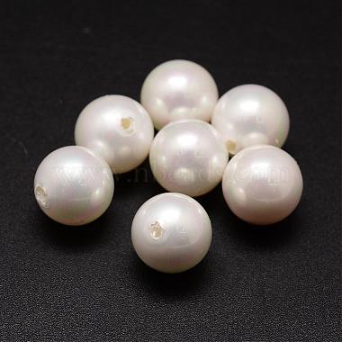 11mm White Round Shell Pearl Beads
