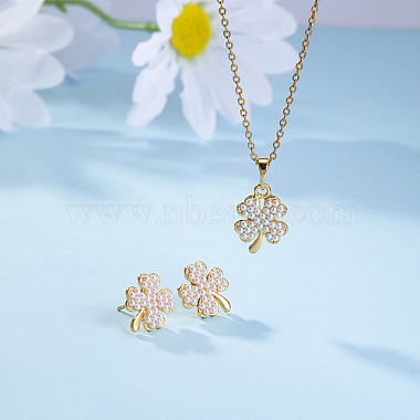 Alloy Clover Jewelry Set(SD8339)-2