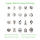 40Pcs 20 Style Zinc Alloy European Beads(FIND-KS0001-20)-4