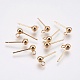 Ion Plating(IP) 304 Stainless Steel Ball Stud Earring Post(STAS-H410-10G)-1
