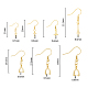 28Pcs 7 Style Rack Plating Brass Earring Hooks(KK-FH0005-79)-2