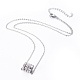 304 Stainless Steel Pendant Necklaces(NJEW-F264-25P)-1