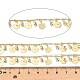 Rack Plating Brass Flower Link Chains(CHC-A007-08KCG)-1