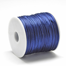 Nylon Thread, Midnight Blue, 2.5mm, about 32.81 Yards(30m)/Roll(NWIR-Q010B-335)